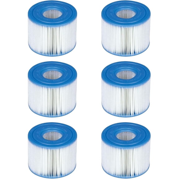 Intex 29001E PureSpa Type S1 Easy Set Pool Filter Cartridges (6 Filters)
