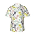 thumbnail image 2 of Goofa Hawaiian Coconut Tree Hawaiian Shirt for Men, Unisex Summer Beach Casual Short Sleeve Button Down Shirts,Aloha Tropical Floral print shirt-XX-Large, 2 of 9