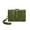 Green, variant on retro multi-function 3-fold wallet for women's portable coin wallet simple solid color multi-card clutch