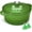 Green, variant on Overmont Enameled Cast Iron Dutch Oven - 5.5QT Pot with Lid, Cookbook & Potholders, for Braising, Roasting, Dishes, Kitchen - Red