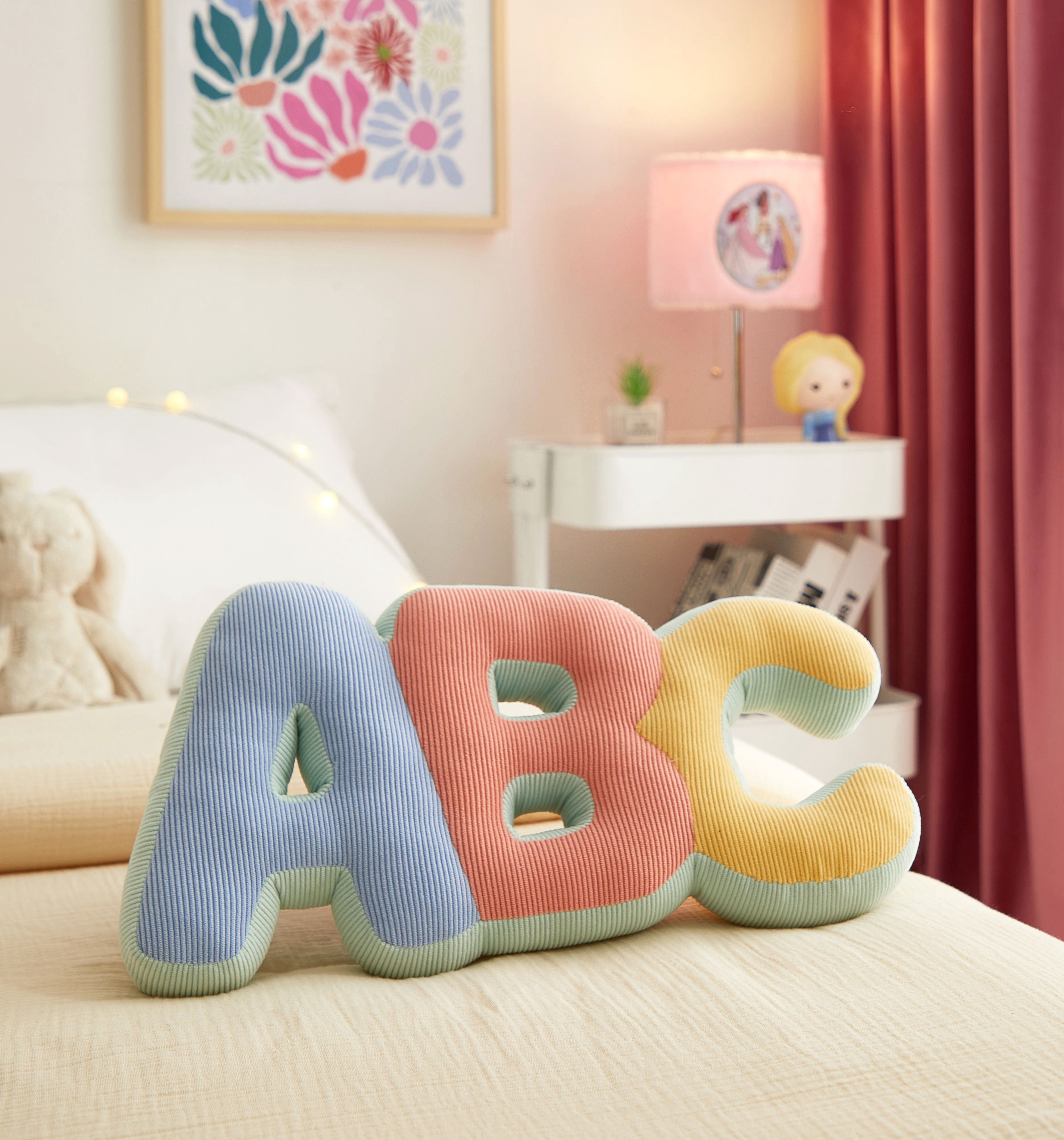 Little Nest ABC Pillow 16.8" X 9"