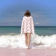 thumbnail image 6 of Yibo Greek Key Design Pink and Black Beach Towels Soft High Absorbent Quick Dry Bath Towels Pool Towels Travel Beach Towels, 6 of 8