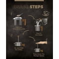 thumbnail image 6 of POLIVIAR French Press Coffee Maker, 34 Ounce Coffee Press with Real Wood Handle, Double Wall Insulation & Dual-Filter Screen, Food Grade Stainless Steel for Good Coffee and Tea (Cliff), 6 of 7