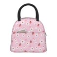 thumbnail image 1 of Disketp Hand Drawn Strawberry Bolsa Térmica para Almuerzo, Lonchera con Abertura Amplia y Gran Capacidad, Organizador Reutilizable para Mujeres, Hombres y Adultos, 1 of 6