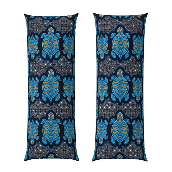 Balery Turtle Funda Protectora para Almohada Corporal de Algodón Hipoalergénico con Cierre(55 x 21 pulgadas), Almohadas No Incluidas