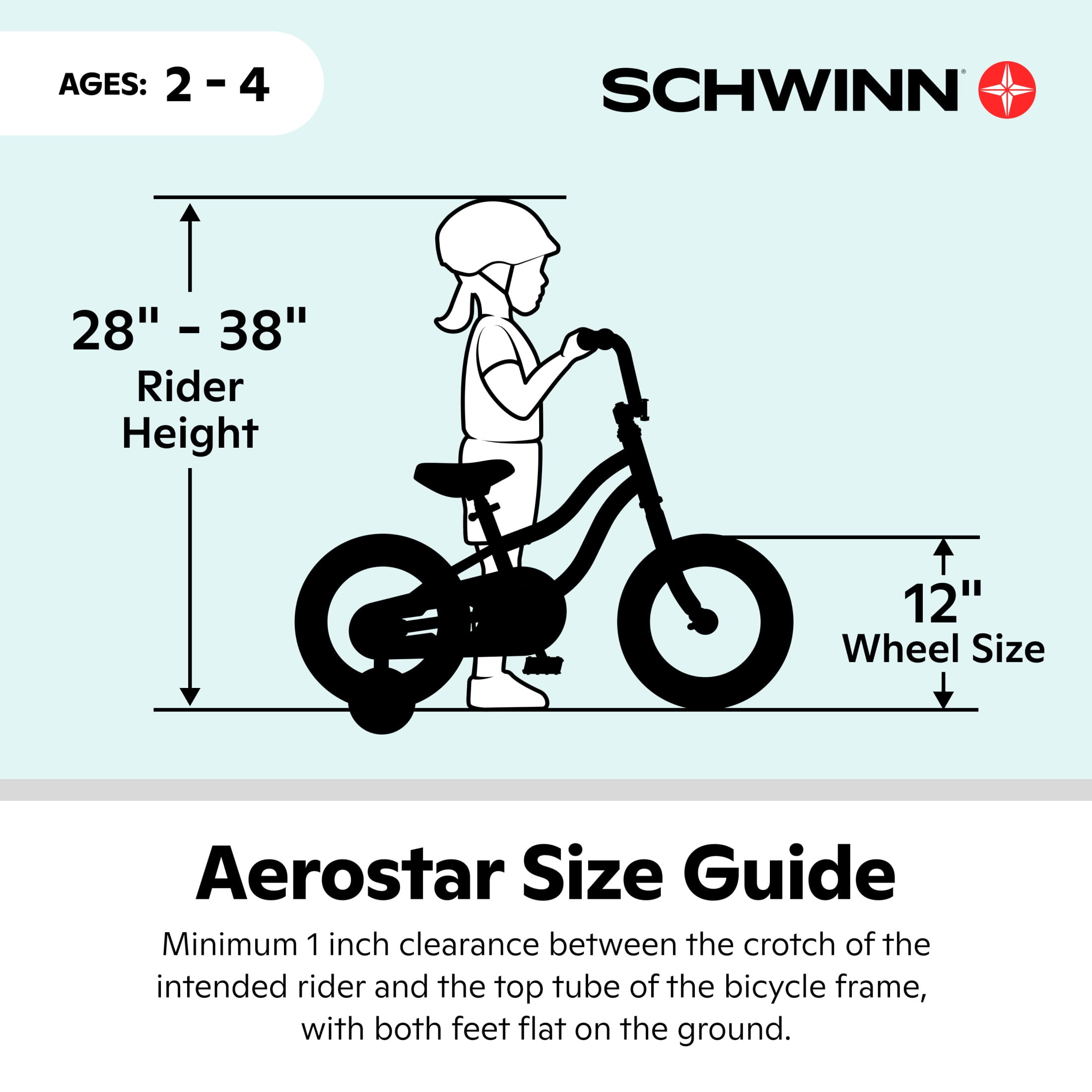 Schwinn Aerostar 12-in. Children's Bike, Ages 2-4 Years, Pink