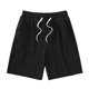 thumbnail image 1 of Qarigey Pantalones de encaje de hielo, pantalones cortos holgados, lavables, transpirables, con cierre de piel, Unisex, moda para correr, Prendas para la parte inferior del cuerpo Negro 5XL, 1 of 6