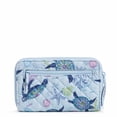 thumbnail image 2 of Vera Bradley Women's Recycled Cotton RFID Turnlock Wallet Turtle Dream, 2 of 3