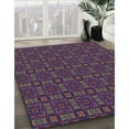 thumbnail image 3 of Ahgly Company Machine Washable Indoor Rectangle Transitional Plum Velvet Purple Area Rugs, 5' x 8', 3 of 7