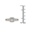 thumbnail image 4 of 1 Carat T.W. Diamond Split-Shank Single Halo 14kt Rose Gold Engagement Ring, 4 of 4