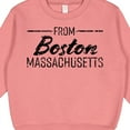 thumbnail image 3 of Inktastic From Boston Massachusetts in Black Distressed Text Toddler Sweatshirt, 3 of 4