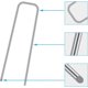 thumbnail image 4 of Anclajes Galvanizados en Forma de U para Jardín, Fieltro Antimaleza y Trabajos de Jardinería,100 Unidades – Clavos Soporte para Césped, Conector de Red Tridimensional 150 x 25 mm – 3 mm Diámetro esquí esquí Gafas de esquí, 4 of 5