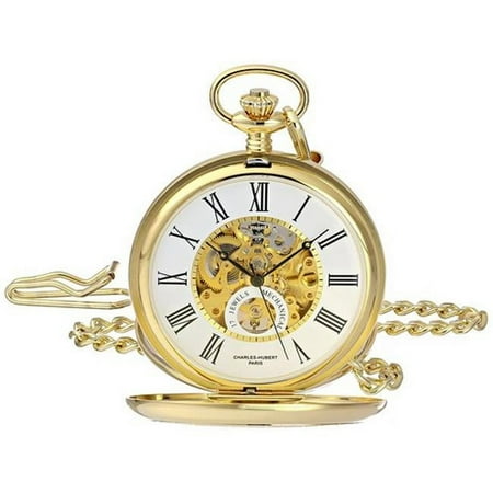 Charles-Hubert Paris Men's 3973-G Classic Collection Pocket Watch