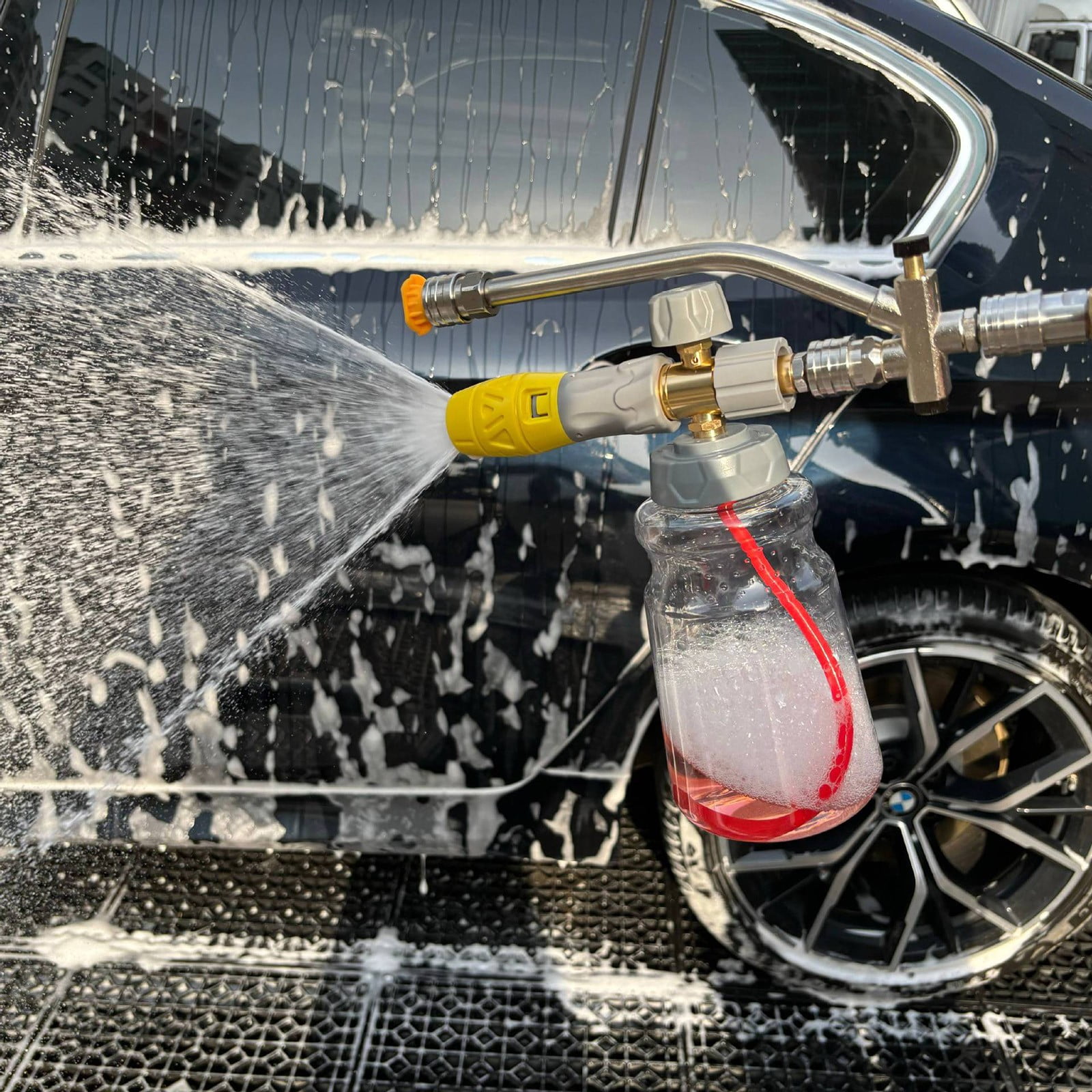 Head Foam Sprayer for Car Washing - High-Pressure Spray Nozzles for Soap Cleaning - Car Accessories for Men and Snow Foam Applications
