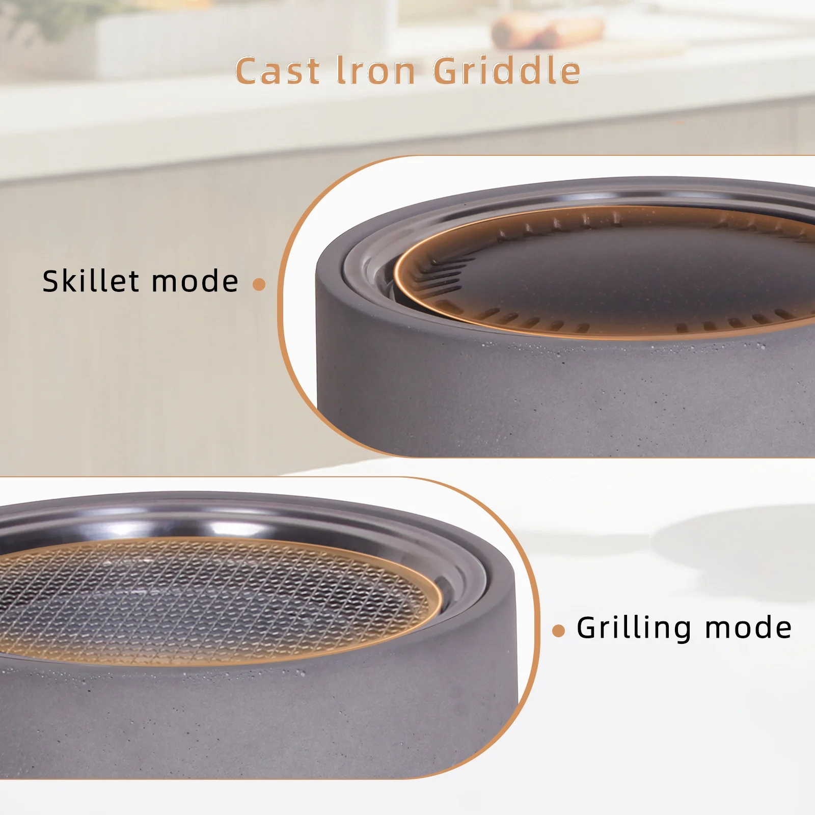 Afterglow 15 Inches Charcoal Grill Barbecue Smoker Stove Tabletop BBQ Outdoor Party for Patio Garden Backyard Decking Camping, Gray
