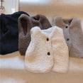 thumbnail image 5 of Gyratedream Autumn Winter Baby Girls Toddler Kids Warm Thicken Lamb Wool Waistcoat Vest Coats, 5 of 5