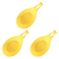 thumbnail image 1 of QualitChoice Silicone Cuillère Repos Résistant à la Chaleur Sachet de Thé Bien Rangé Plat de Cuisson Maison Jaune 3Set, 1 of 6