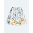 thumbnail image 6 of Free Assembly Women's and Women’s Plus Tiered Cotton Mini Skirt with Lace Trim, Sizes XS-4X, 6 of 6