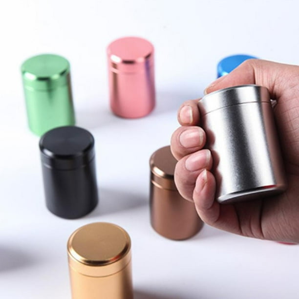 Mini Aluminum Sugar Candy Tin Jar Container Airtight Storage 80ml Green