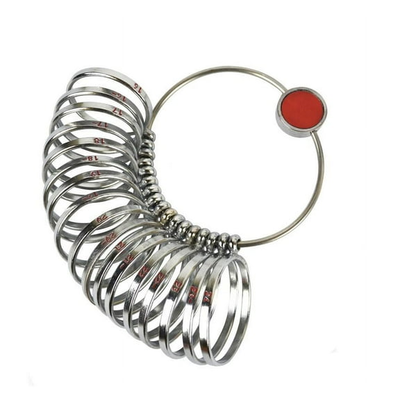Jumbo Finger Ring Sizer Gauge with 16-24 Half Sizes - MEAS-0080