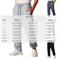 thumbnail image 6 of Mens Wide Leg Sweatpants Fleece Drawstring Elastic Waist Joggers with Zip Pockets Warm Winter Solid Color Workout Casual Lounge Pants, 6 of 6