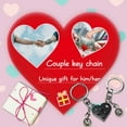 thumbnail image 4 of Personalized Brick Matching Heart Keychains - Valentine's Gifts for Mom, Dad, Couple, Boyfriend, Girlfriend, Lovers, 4 of 5