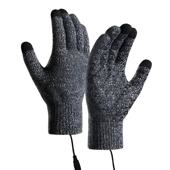 TELOLY Winter Rechargeable Electric Warm Heated Gloves Men Women Battery Powered Heating Gloves Waterproof Touch Thermal Insulated Heated Gloves for Winter Sports Outdoors Climbing Hiking Hand Warmer