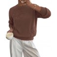 thumbnail image 7 of BTFBM Fall Long Sleeve Sweaters for Women Trendy | Lightweight Knit Sweater, Cute 3D Flower Embroidery Crew Neck Tops,Business Casual,Holiday Winter Clothes, 7 of 7