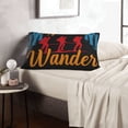 thumbnail image 6 of Uemuo Not All Who Wander Are Lost Hiking Print Throw Pillow Case – Cozy & Soft Cushion Cover, Hypoallergenic Pillow Case for Sleeping, Perfect for Women with Envelope Closure-20"x30", 6 of 6