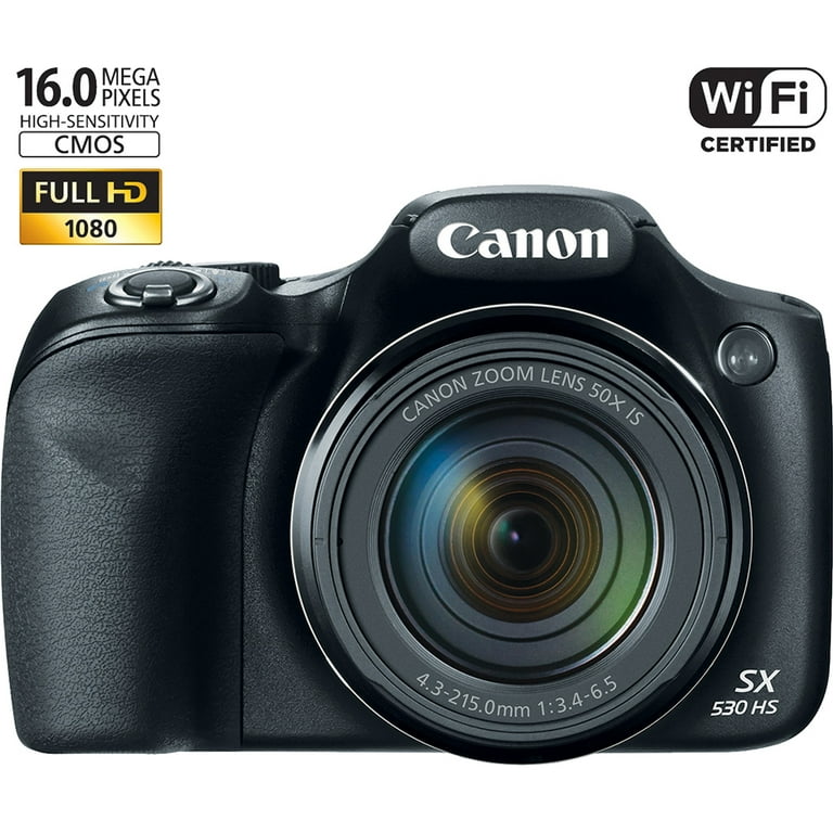 Canon PowerShot SX530 HS 16MP 50x Opt Zoom Full HD Digital Camera