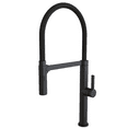 thumbnail image 2 of DAX Brass Single Handle Pull Out Kitchen Faucet with Dual Sprayer and Shower, Black, 2 of 7