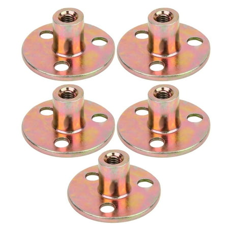 

Galvanized Iron Furniture Fixing Tee Round Base Nut - 5 Pcs M8
