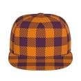 thumbnail image 2 of Gaeub Fall Buffalo Plaid Flat Bill Snapback Hats Baseball Caps with Adjustable for Running Workouts and Outdoor Activities, 2 of 9