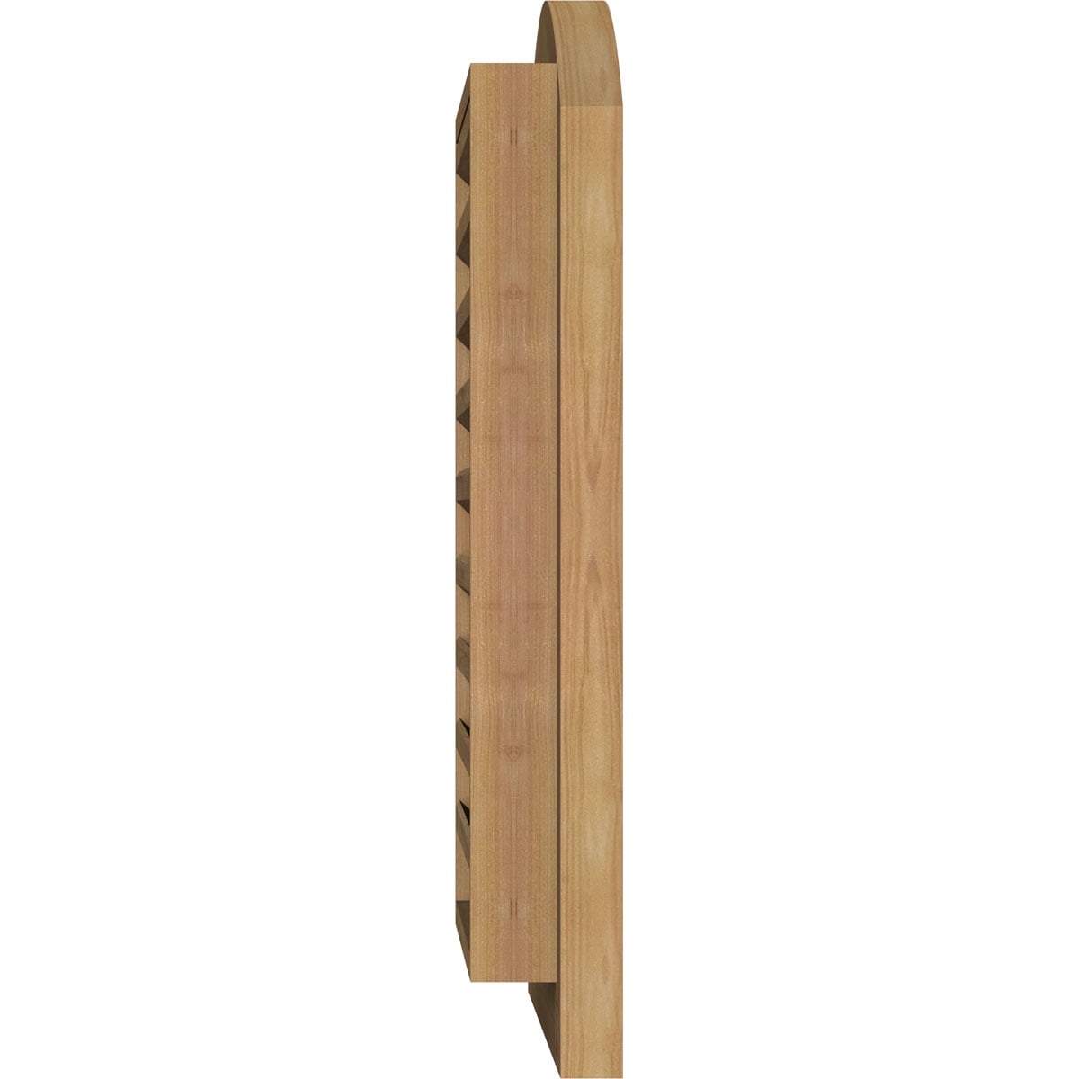 Ekena Millwork 18"W X 24"H Arch Top Gable Vent (23"W X 29"H Frame Size): Unfinished, Functional, Smooth Western Red Cedar Gable Vent W/ Brick Mould Face Frame