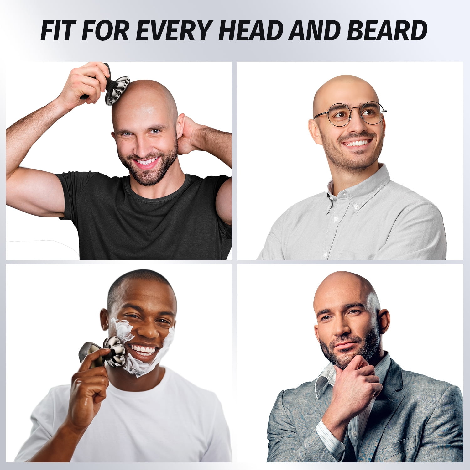 Nogroa 7D Head Shaver 5-in-1 Grooming Kit with LED Display photo 7