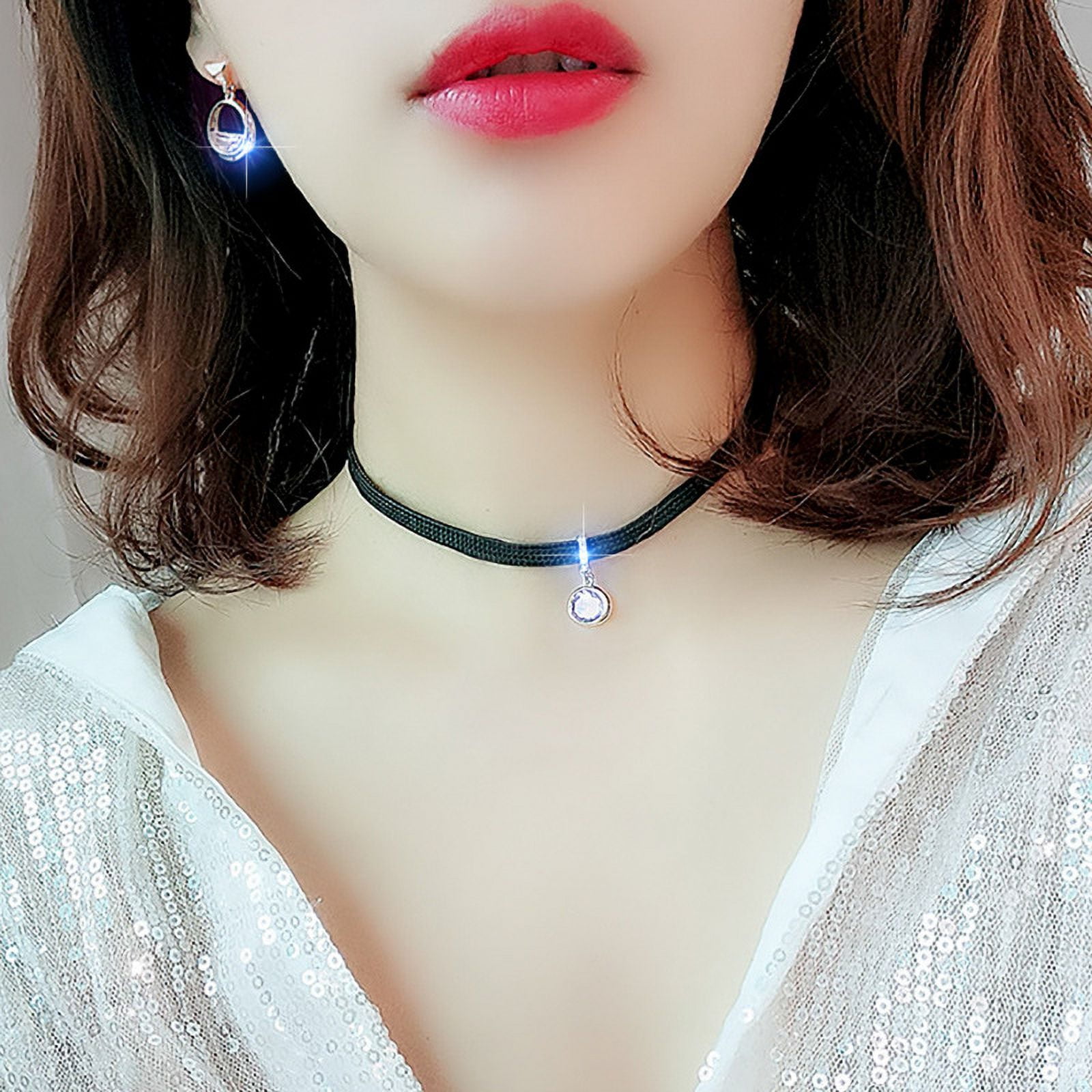 Black choker necklace walmart best sale