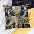 thumbnail image 2 of SHANXI  Vintage Navy Ocean Beach Theme Pillow Covers Mediterranean Style Decorative Nautical Coastal Sea Animal Throw Pillows Outdoor Sofa Cushion Case  18x18in, 2 of 5