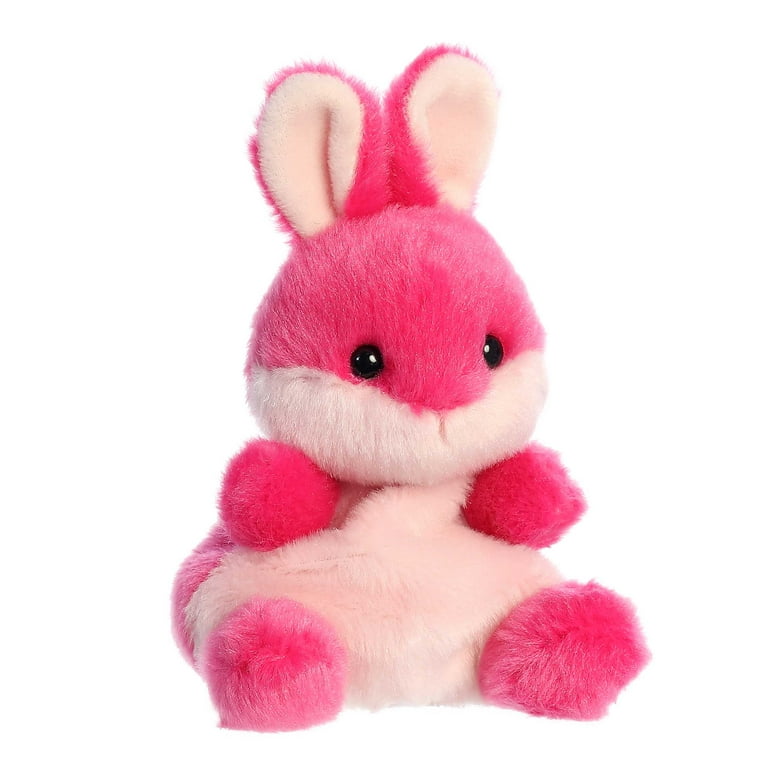 ぬいぐるみ  Pink bunny Aurora World Plush - Palm Pals - PIXIE PINK BUNNY (5 inch