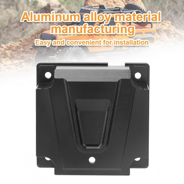 Boîte de Réception ESC, Argent FR86002S Noir FR86002BL RC Boîte de Réception en Alliage d'Aluminium Pièces de Boîte de Réception ESC Adapté pour RGT 1/10 EX86100 Modèle de Voiture RC