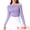 Purple, variant on DARING DIVA Women's Off the Shoulder Long Sleeve Ruched Shirts Fit Tee Blouses XS Purple