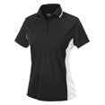 thumbnail image 2 of Charles River Apparel 2810 Women's Color Blocked Wicking Polo-Black/White-XS, 2 of 2