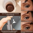 DONGGWTS Liquid Eyebrow Brush Brow Fection Angled Brush & Dip Chocolate Long Lasting Brow Pen