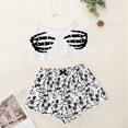 thumbnail image 2 of FEIFLY Women Halloween Cartoon Print Sleeveless Pajama Sets Camis Tops Shorts Sets Trends Cute Loungewear Sleepwear Pj Sets, 2 of 6