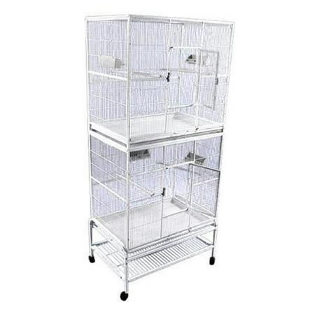 Double Stack Flight Cage - Platinum