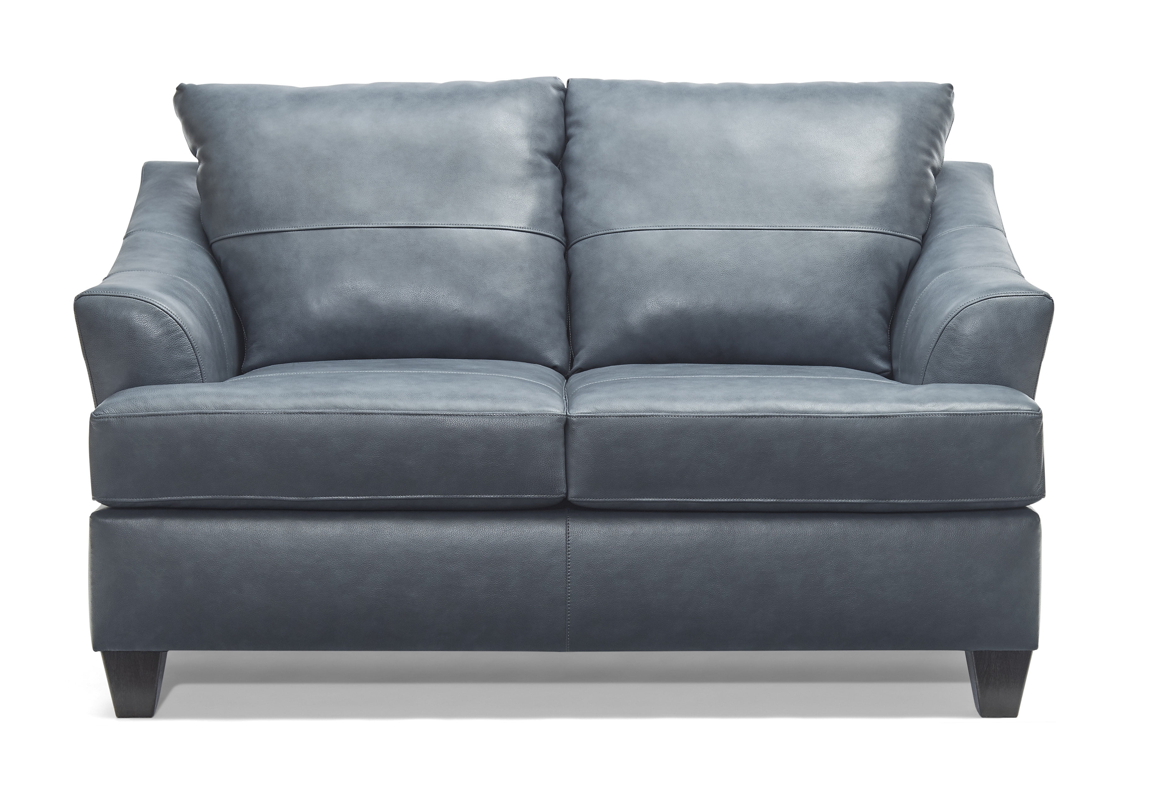 lane essentials soft touch fog leather sofa