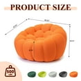 thumbnail image 3 of The Magic Home 49" 1-Seater Bubble Curved Couch, Orange, 3 of 8