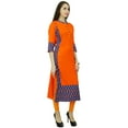 thumbnail image 4 of Phagun Rayon Bollywood Designer Ikat Kurta Ethnic Dress Top Tunic Kurti, 4 of 5