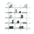 thumbnail image 2 of 5-Tiers Open Bookcase, Industrial Style Book Case with Metal Frame for Living Room Office Grey, 2 of 8