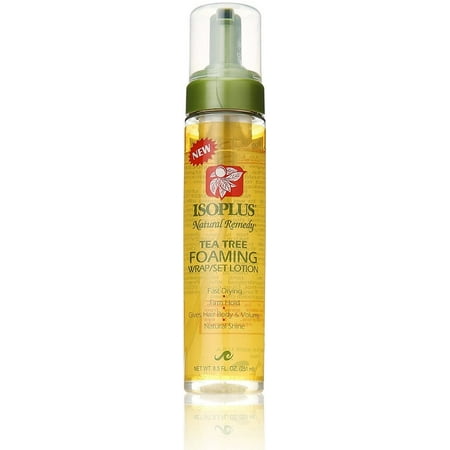 Motions Foaming Wrap Lotion - Isoplus Natural Remedy Tea Tree Foaming Wrap/Set Lotion, 8.5 oz