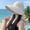 beige, variant on Women's Summer Hat for The Sun Wide Brim UV Neck Protection Solar Beach Bucket Hats Foldable Ponytail Travel Panama Caps Female